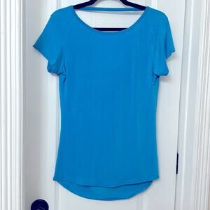 Cleek blue open back top size M